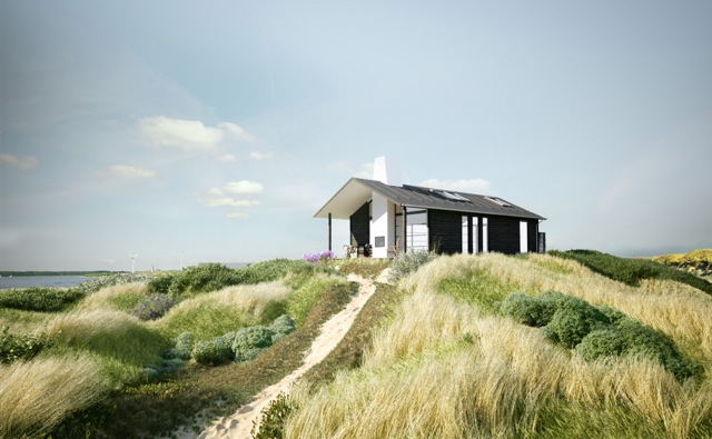 Ein dänisches Ferienhaus in den Dünen
