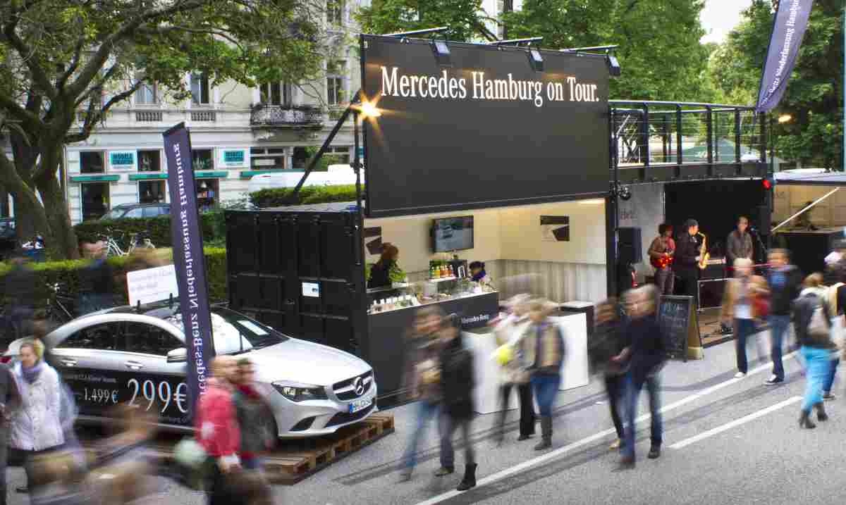 Der Mercedes Benz Pop up-Store Foto: Mercedes Benz