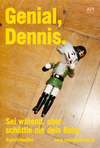 Plakat #schüttelntötet Motiv Dennis