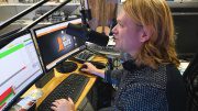 Thore Laufenberg im Radiostudio
