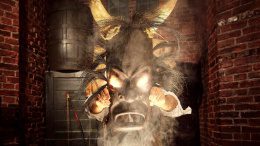 Eine Voodoo Maske verbreitet Angst und Schrecken