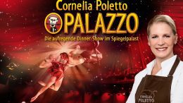 Ankündigungsplakat für die Cornelia Poletto Dinnershow