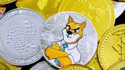 Kryptomünzen mit einem Fuchs als Comicfigur