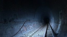 Blick in den stillgelegten Schellfischtunnel in Hamburg Altona