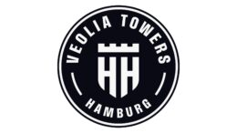 Logo in schwarzweiß vom Basketballclub Veolia Hamburg Towers