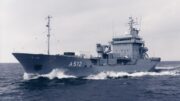 Das Bundeswehrschiff Tender Mosel A 512