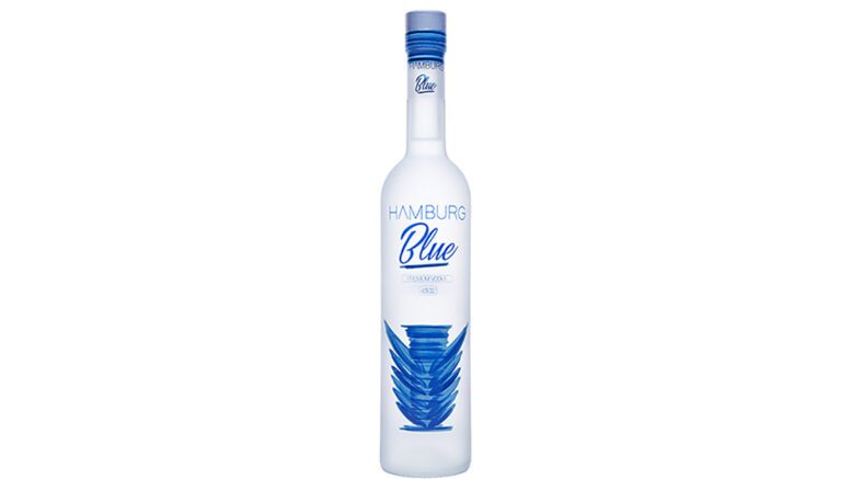 Flasche Hamburg Blue Wodka