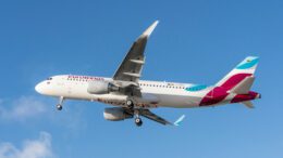 Eurowings Aibus A 320 in der Luft